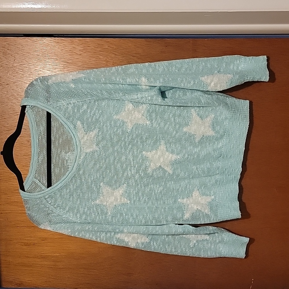 Lightweight Sheer Long Sleeve Sweater - Size S